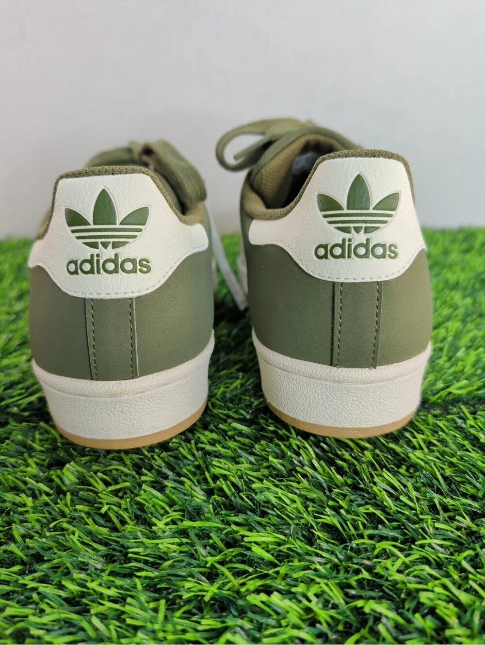 Adidas Superstar BC0195 Olive Cargo Men US 8.5 Green White Gum Shell Toe